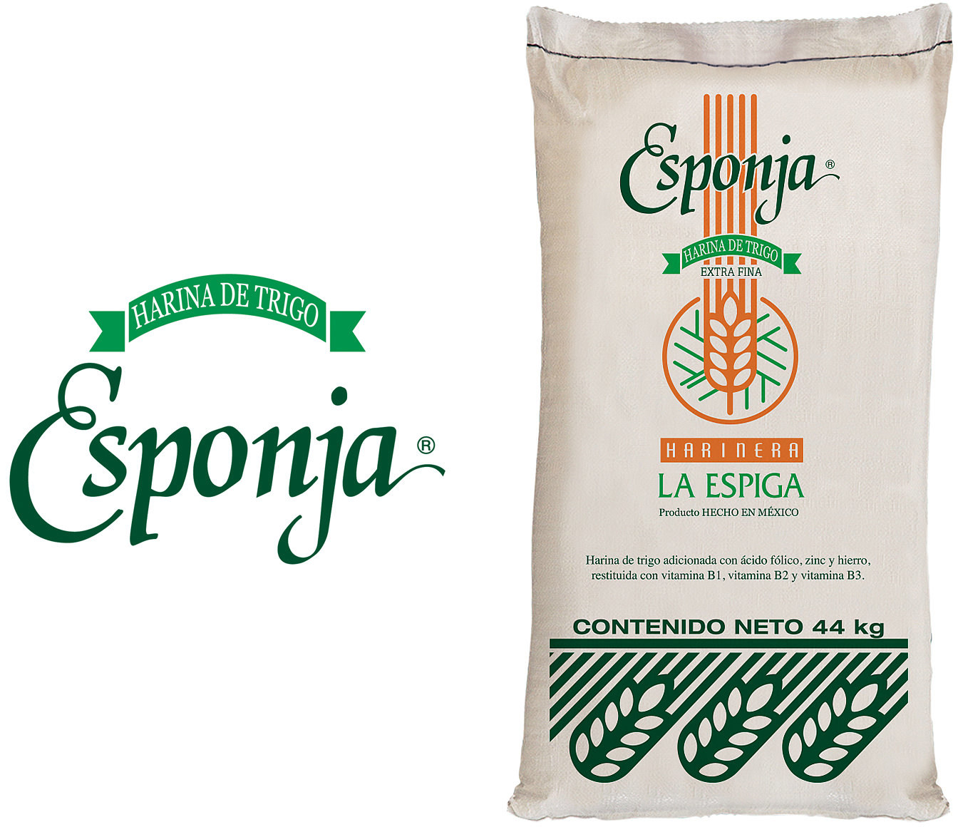 Esponja es una Harina Multiusos caracterizada principalmente por su bajo índice de cenizas y su color más blanco.