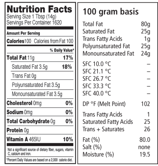 535 NH Table Grade Margarine