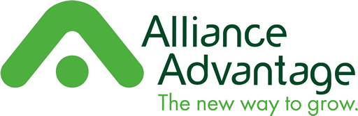 Logo Alliance Advantage — The new way to grow (La nouvelle façon de croître).