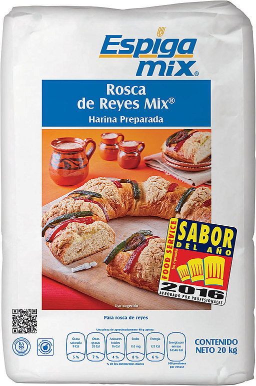 Rosca de Reyes en saco de 20 kg.